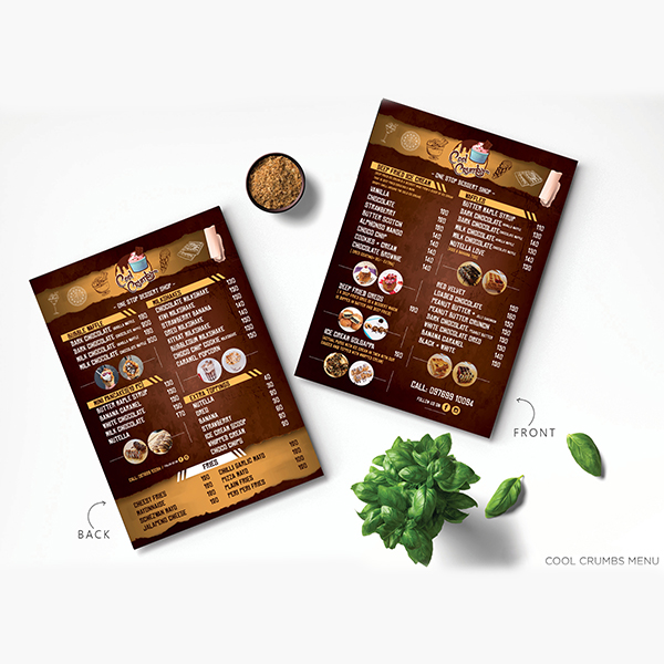 Menu Designing Services - Portfolio